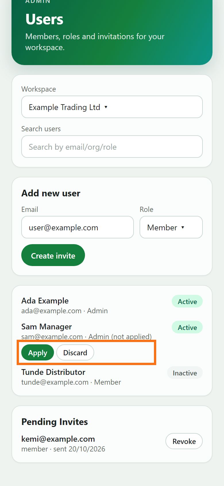 Step 4: Change a role