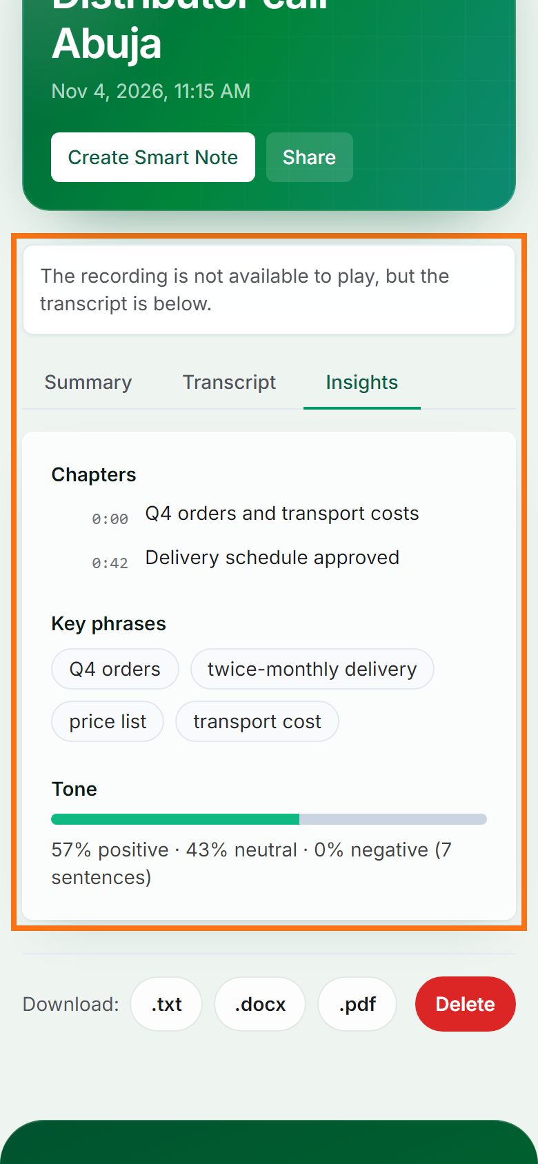 Step 3: See the insights