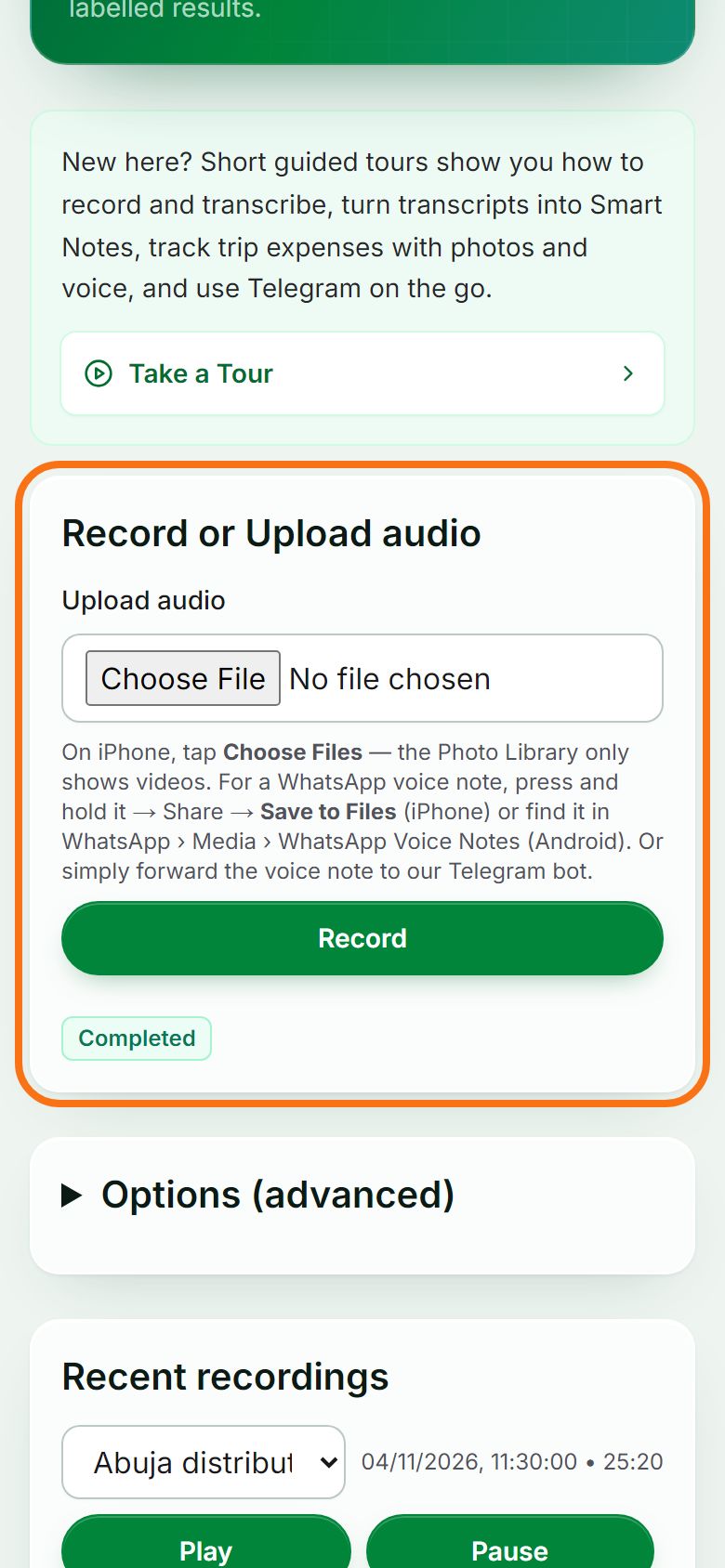 Step 1: Open Transcribe
