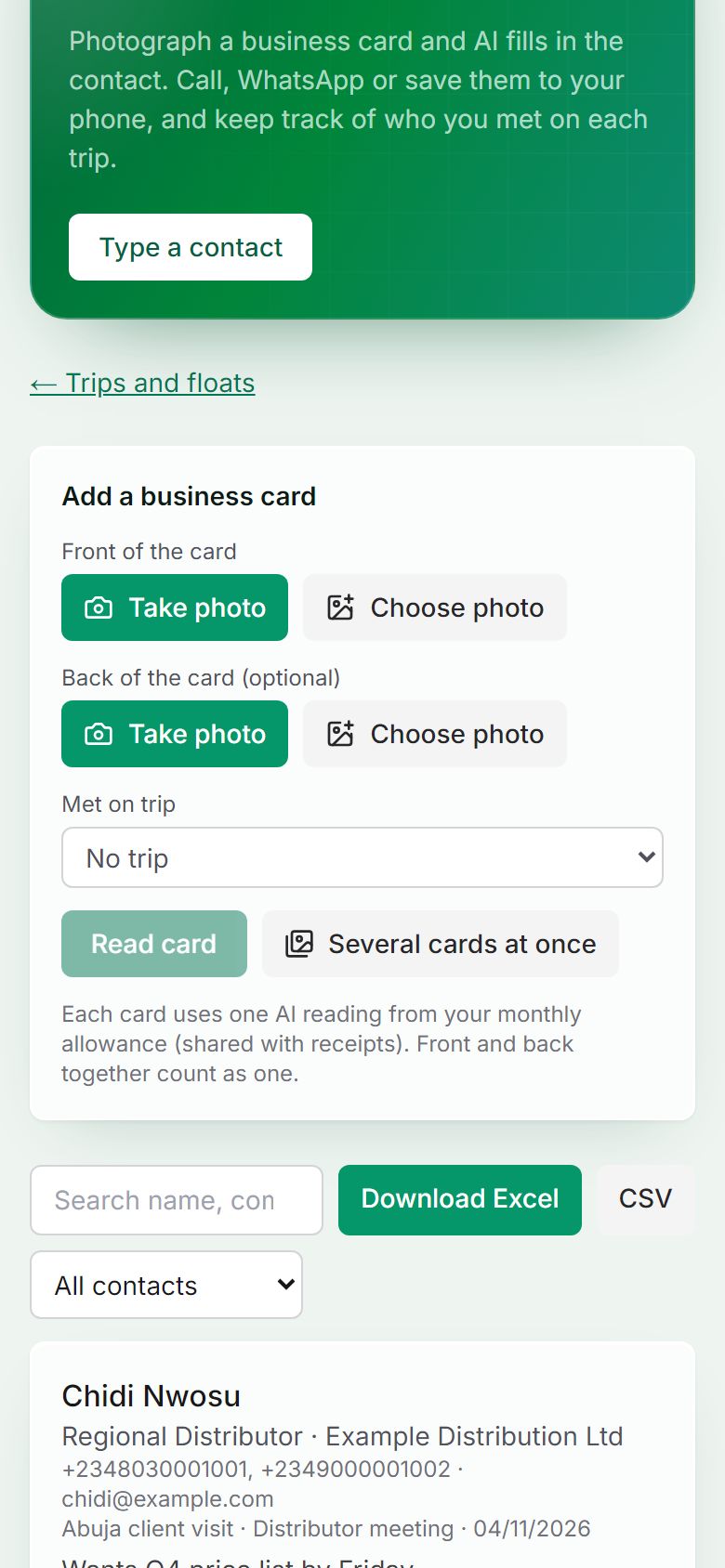 Step 2: Photograph the card